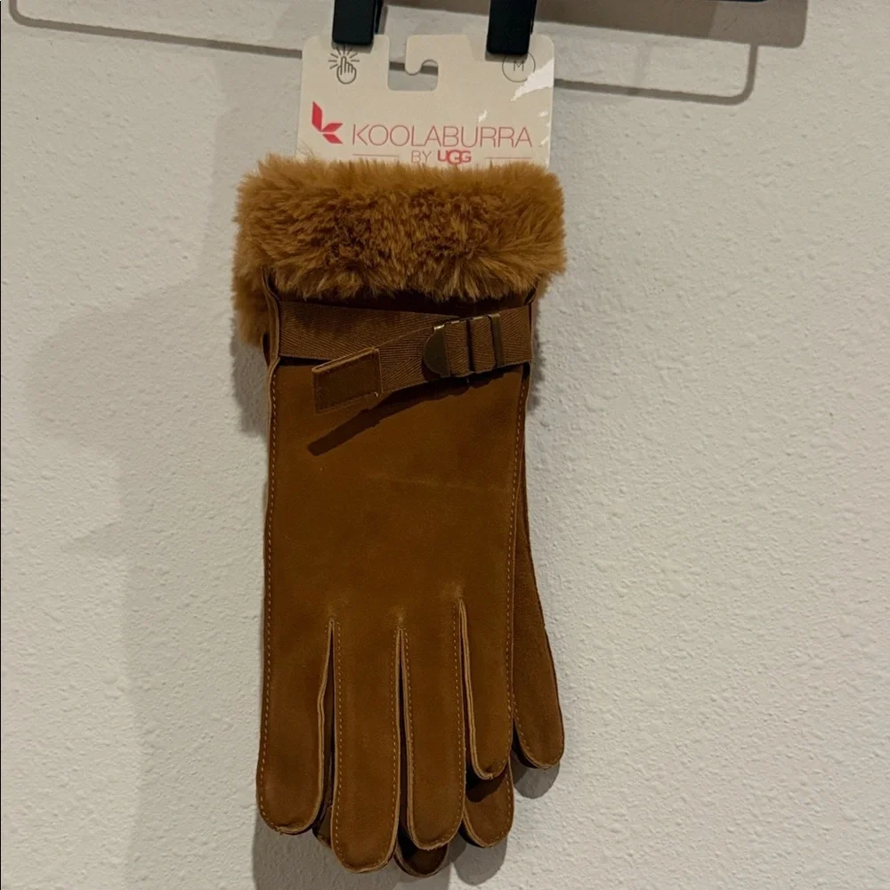 Koolaburra by Ugg Women's Brown Suede Gloves